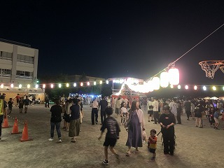 地元の盆踊り大会のお手伝い